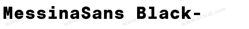 MessinaSans Black字体转换